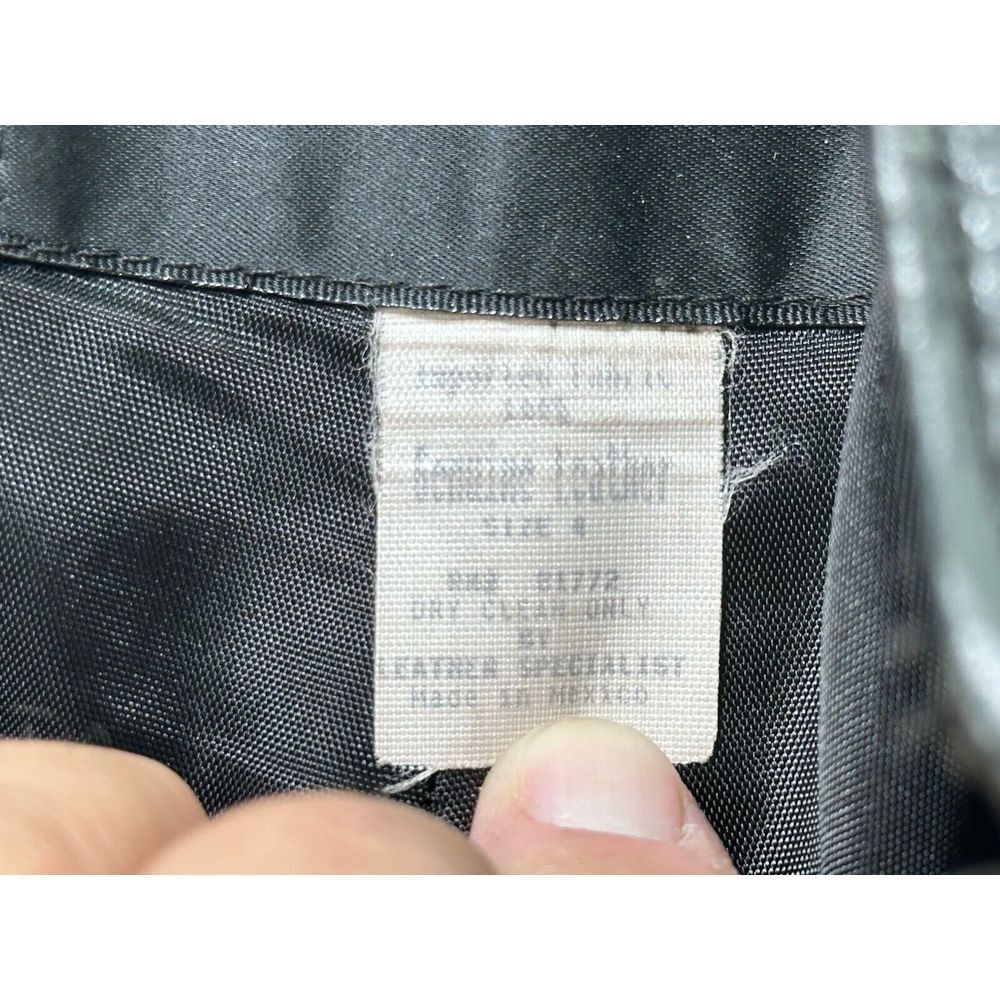Vintage Wilson Leather Black Side Zip Pants With Stirups Womens Size 4 - Picture 9 of 9